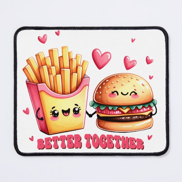 Item preview, Burger with fries designed and sold by NataAtelierArt.
