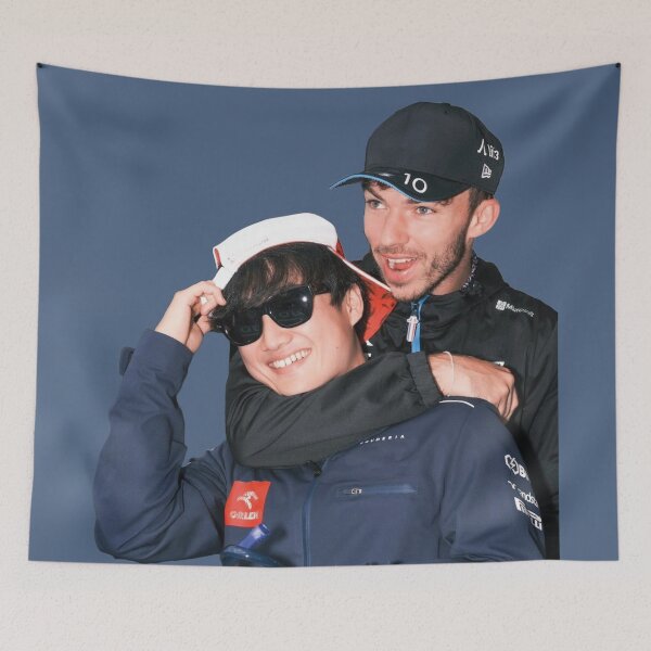 Item preview, Yuki Tsunoda F1 Driver with Pierre Gasly Daniel Teammate designed and sold by FormulaGTee1.