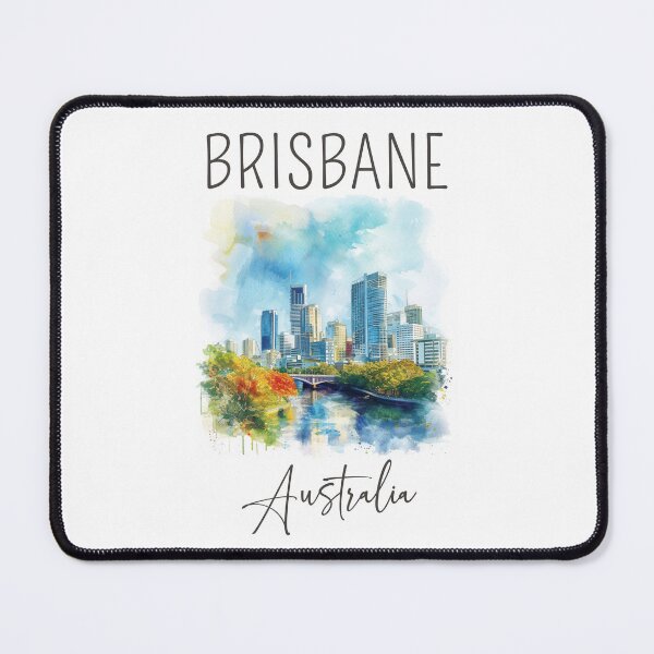 Item preview, Watercolor Design of Brisbane - Australia designed and sold by Sketch-Shack.