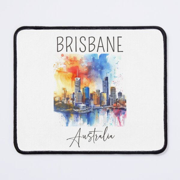 Item preview, Watercolor Design of Brisbane - Australia designed and sold by Sketch-Shack.