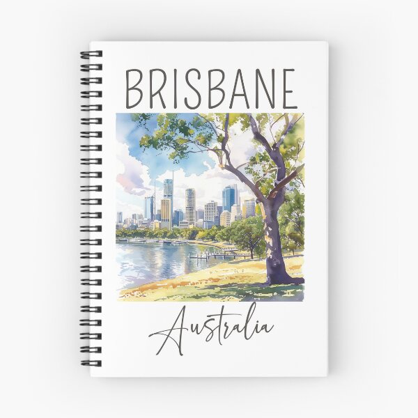 Item preview, Watercolor Design of Brisbane - Australia designed and sold by Sketch-Shack.