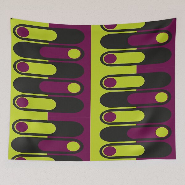 Item preview, Gory details retro sliders, lime and plum designed and sold by Gorydetails.