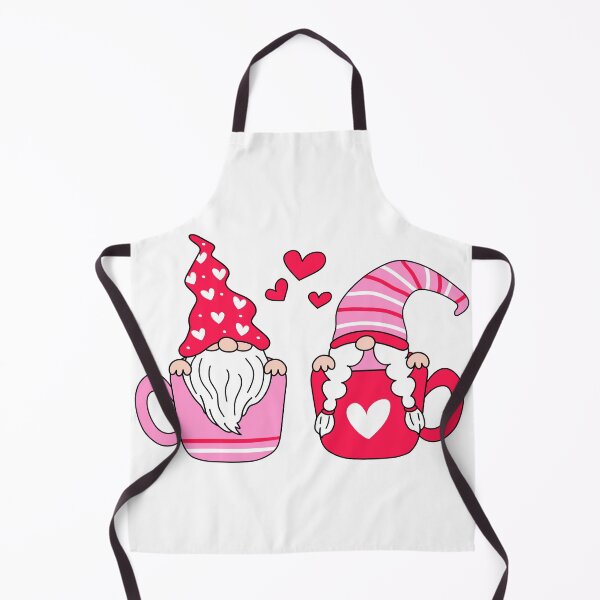 Item preview, cute gnome lover illustration designed and sold by Funky Fibers.