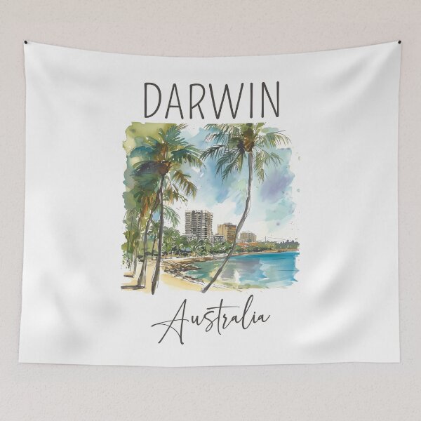 Item preview, Watercolor Design of Darwin - Australia designed and sold by Sketch-Shack.