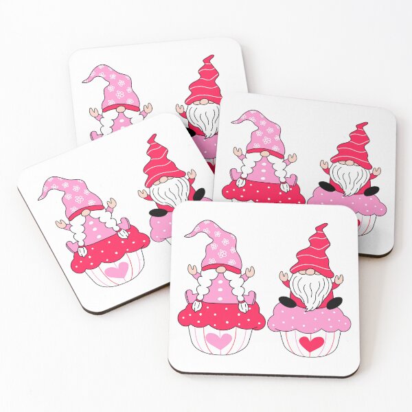 Item preview, cute gnome lover illustration designed and sold by Funky  Fibers.