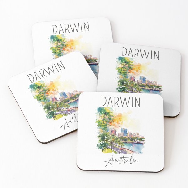 Item preview, Watercolor Design of Darwin - Australia designed and sold by Sketch-Shack.
