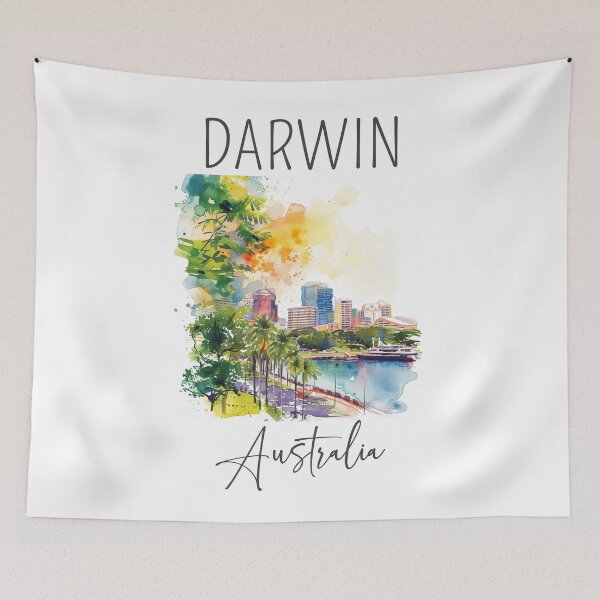Item preview, Watercolor Design of Darwin - Australia designed and sold by Sketch-Shack.