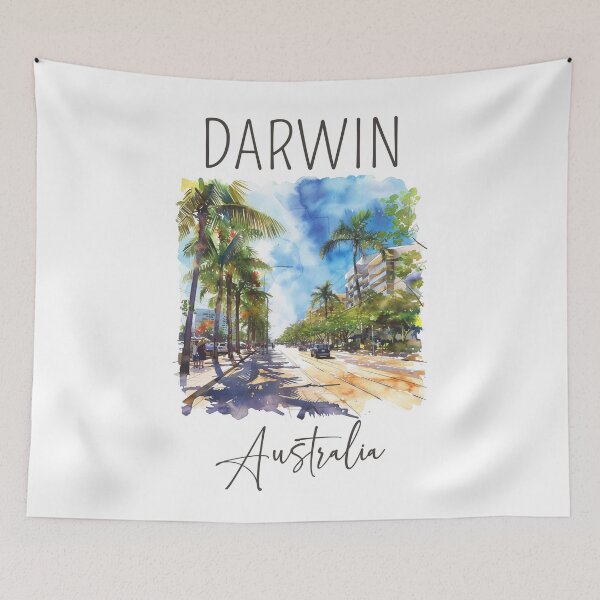 Item preview, Watercolor Design of Darwin - Australia designed and sold by Sketch-Shack.