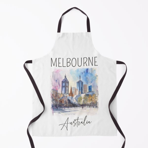 Item preview, Watercolor Design of Melbourne - Australia designed and sold by Sketch-Shack.