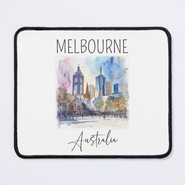 Item preview, Watercolor Design of Melbourne - Australia designed and sold by Sketch-Shack.