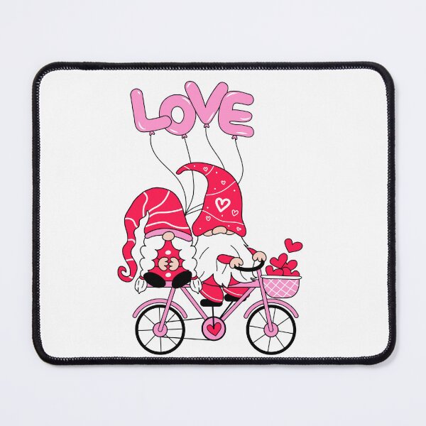 Item preview, cute gnome in love illustration designed and sold by Funky Fibers.