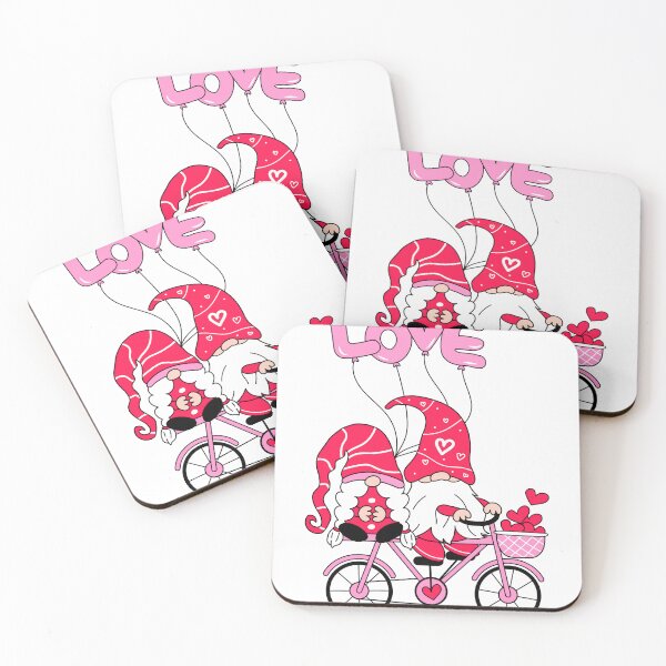 Item preview, cute gnome in love illustration designed and sold by Funky  Fibers.