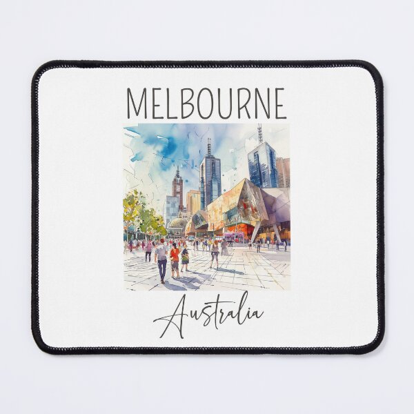 Item preview, Watercolor Design of Melbourne - Australia designed and sold by Sketch-Shack.