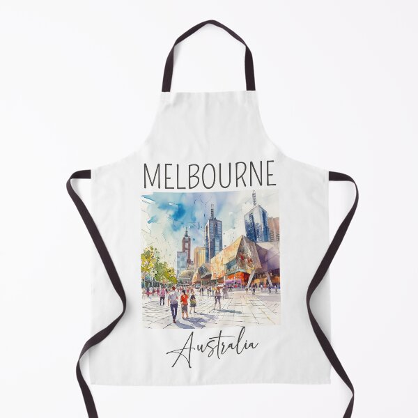 Item preview, Watercolor Design of Melbourne - Australia designed and sold by Sketch-Shack.