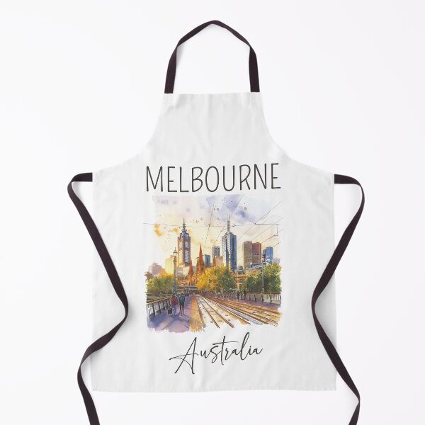 Item preview, Watercolor Design of Melbourne - Australia designed and sold by Sketch-Shack.