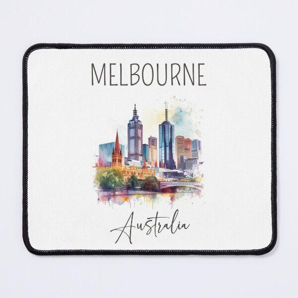 Item preview, Watercolor Design of Melbourne - Australia designed and sold by Sketch-Shack.
