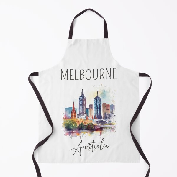 Item preview, Watercolor Design of Melbourne - Australia designed and sold by Sketch-Shack.