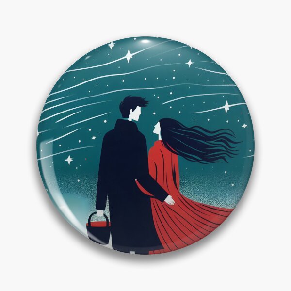 Item preview, Lovers on Starry Night designed and sold by KookyStudioArt.