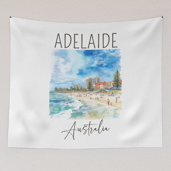 Item preview, Watercolor Design of Adelaide - Australia designed and sold by Sketch-Shack.