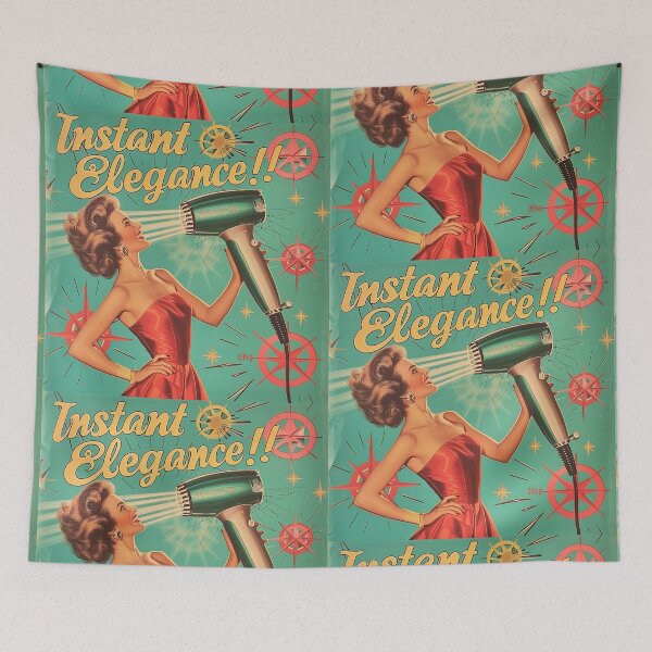 Item preview, Atomic Age Glamour - Vintage 1950's Hairdryer Advertisement Poster designed and sold by David Balzen.