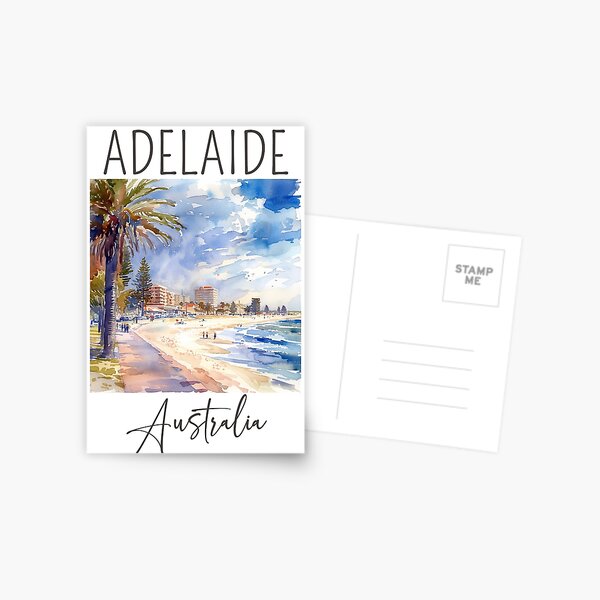 Item preview, Watercolor Design of Adelaide - Australia designed and sold by Sketch-Shack.