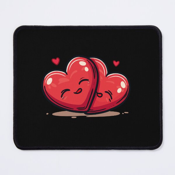 Item preview, Two Hearts - Love Valentine's Day Lover Couple  Cute Funny designed and sold by TheRealmWithin.
