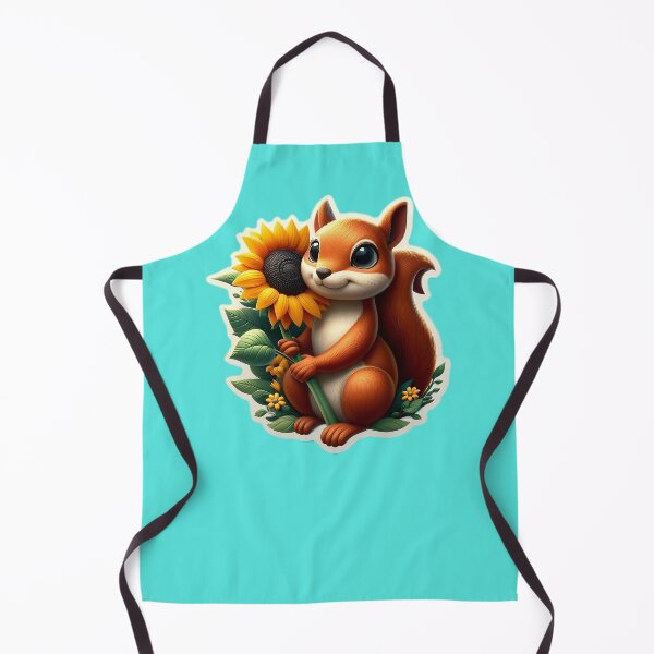 Item preview, Cute Squirrel holding Sunflower designed and sold by DT creations.