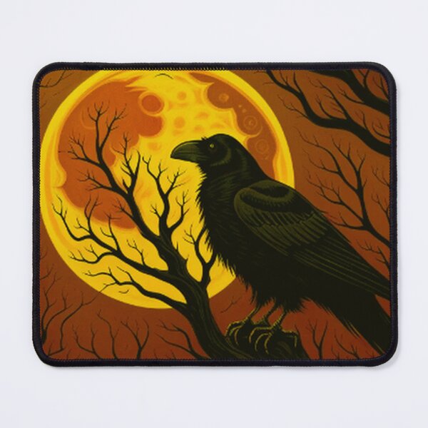 Item preview, Gothic Raven In Red Moon Light designed and sold by TheDarkWardrobe.