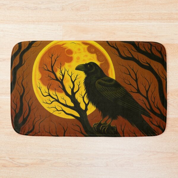 Item preview, Gothic Raven In Red Moon Light designed and sold by TheDarkWardrobe.