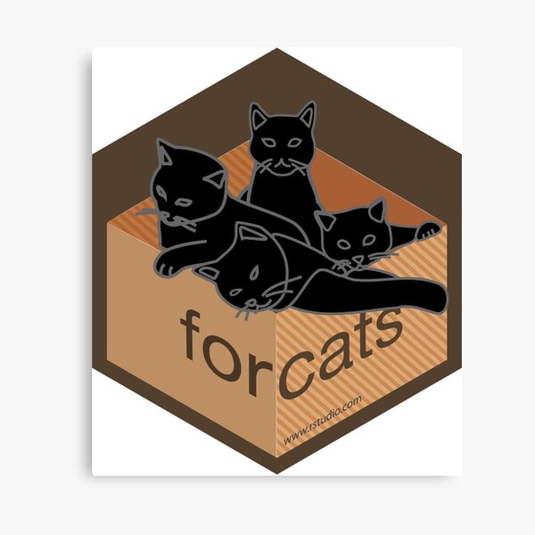 forcats hex logo Canvas Print