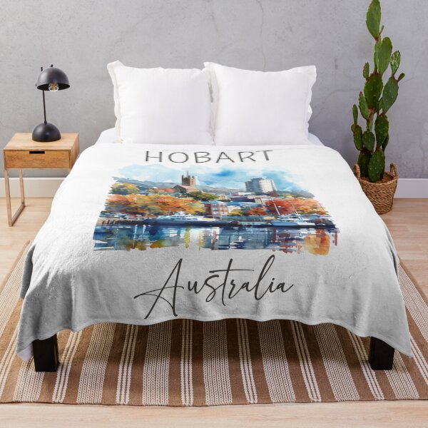 Item preview, Watercolor Design of Hobart - Australia designed and sold by Sketch-Shack.