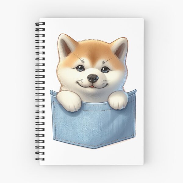 Item preview, Akita Dog In Pocket designed and sold by BerryBlaze.