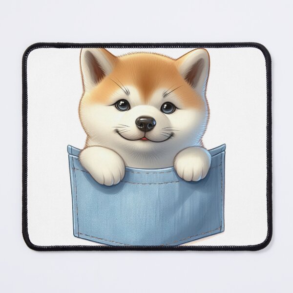 Item preview, Akita Dog In Pocket designed and sold by BerryBlaze.
