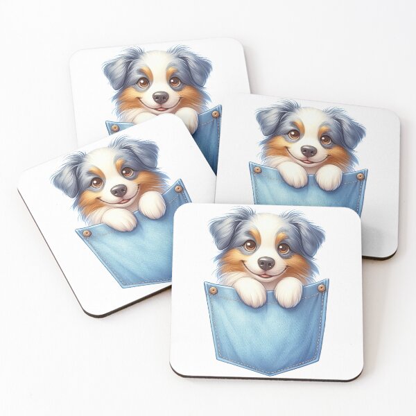 Item preview, Australian Shepherd Dog In Pocket designed and sold by BerryBlaze.