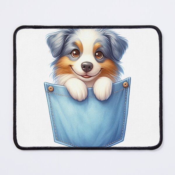 Item preview, Australian Shepherd Dog In Pocket designed and sold by BerryBlaze.