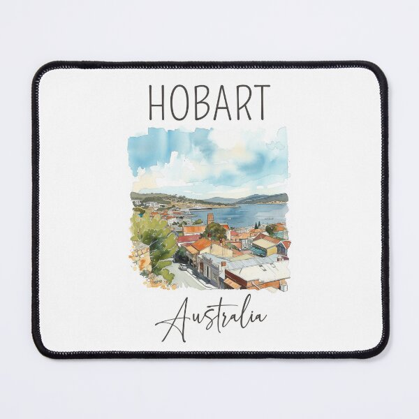 Item preview, Watercolor Design of Hobart - Australia designed and sold by Sketch-Shack.