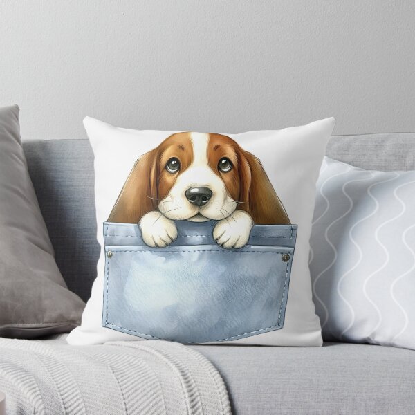 Item preview, Basset Hound Dog In Pocket designed and sold by BerryBlaze.