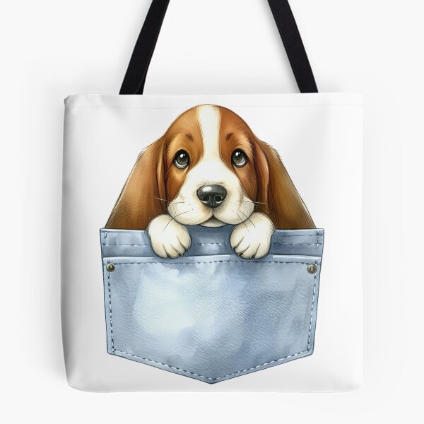 Item preview, Basset Hound Dog In Pocket designed and sold by BerryBlaze.