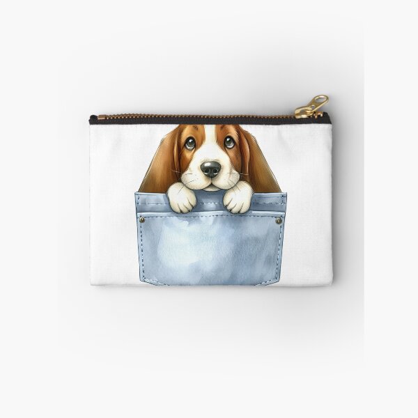 Item preview, Basset Hound Dog In Pocket designed and sold by BerryBlaze.