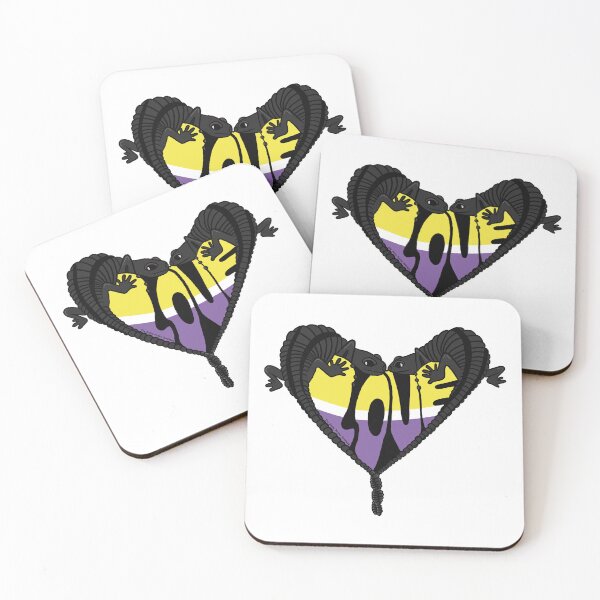 Item preview, Valentines Day Non-Binary Salamanders NB designed and sold by Daisy van Berkel.