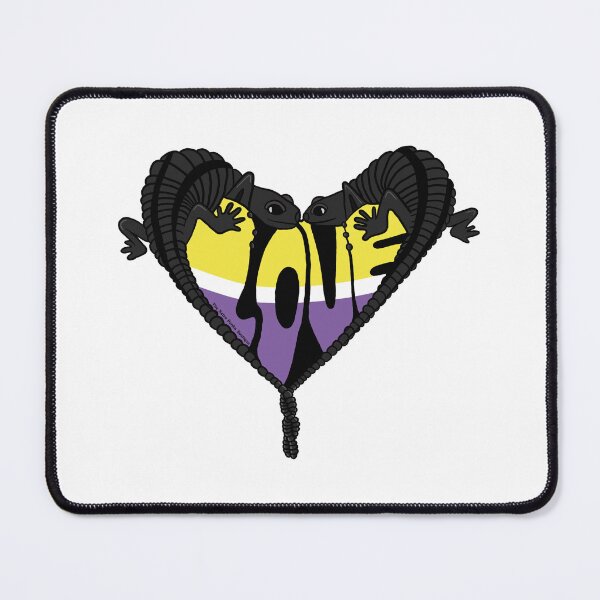 Item preview, Valentines Day Non-Binary Salamanders NB designed and sold by Daisy van Berkel.
