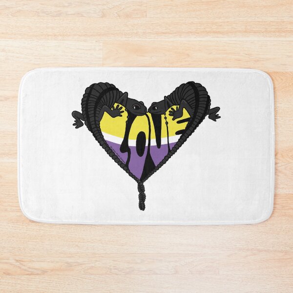 Item preview, Valentines Day Non-Binary Salamanders NB designed and sold by Daisy van Berkel.