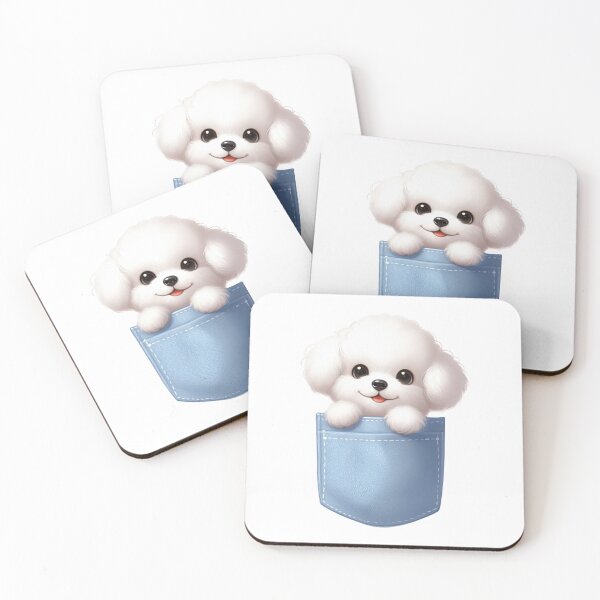 Item preview, Bichon Frise Dog In Pocket designed and sold by BerryBlaze.