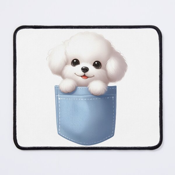 Item preview, Bichon Frise Dog In Pocket designed and sold by BerryBlaze.