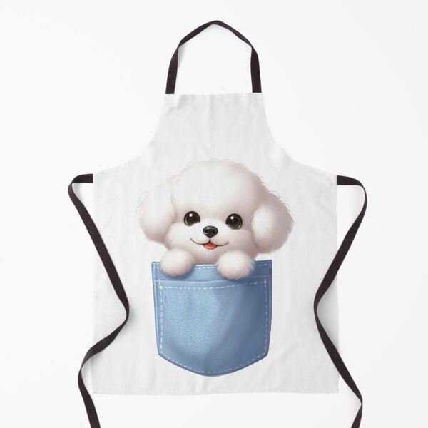 Item preview, Bichon Frise Dog In Pocket designed and sold by BerryBlaze.