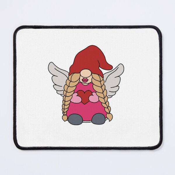 Item preview, Cupid Gnome Girl Holding a Heart in Her Hands designed and sold by Funky Fibers.