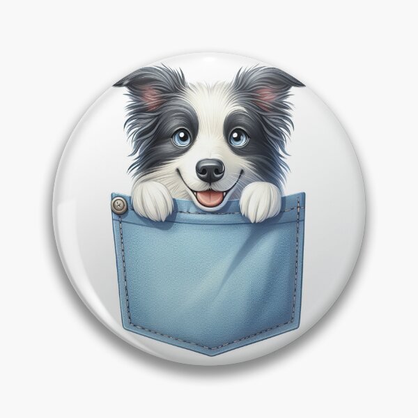 Item preview, Border Collie Dog In Pocket designed and sold by BerryBlaze.