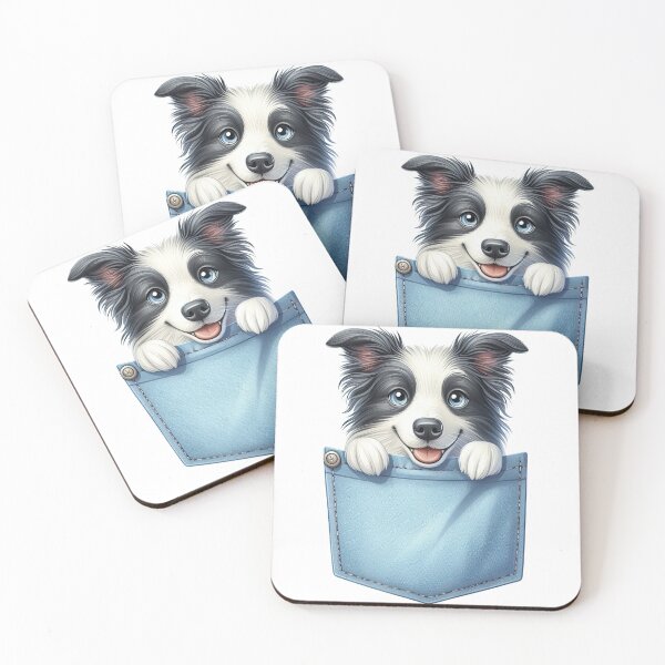 Item preview, Border Collie Dog In Pocket designed and sold by BerryBlaze.