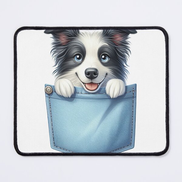 Item preview, Border Collie Dog In Pocket designed and sold by BerryBlaze.