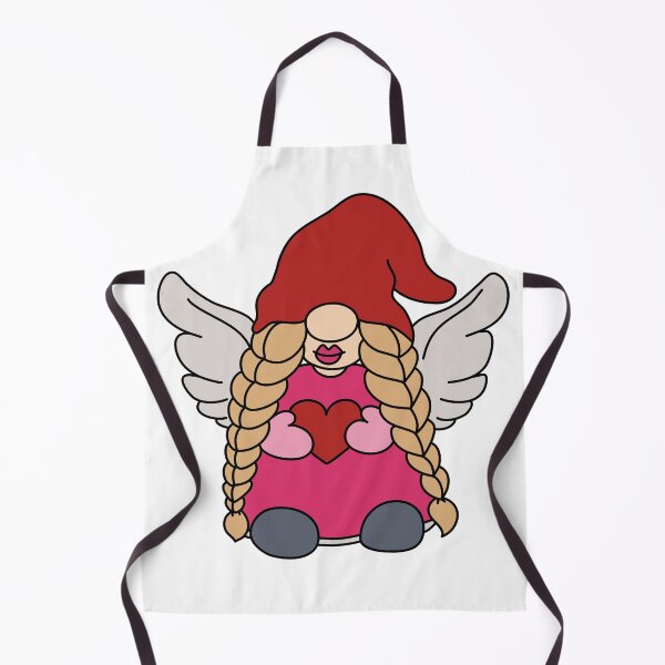 Item preview, Cupid Gnome Girl Holding a Heart in Her Hands designed and sold by Funky Fibers.